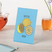 Signe De Table Illustration de citron (In SItu)