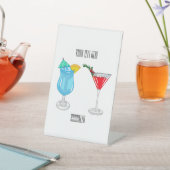 Signe De Table Illustration de cocktail (In SItu)