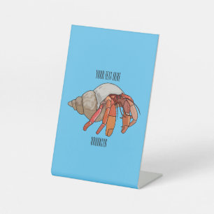 Signe De Table Illustration de crabe ermite