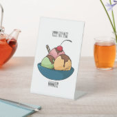 Signe De Table Illustration de crème glacée (In SItu)