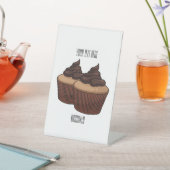 Signe De Table Illustration de Cupcake (In SItu)