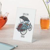 Signe De Table Illustration de cyclo-pousse (In SItu)