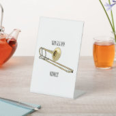 Signe De Table Illustration de dessin animé de Trombone (In SItu)