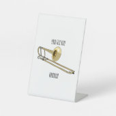 Signe De Table Illustration de dessin animé de Trombone (Recto)