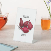 Signe De Table Illustration de dessin animé Shallot (In SItu)