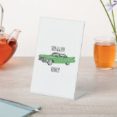 Signe De Table Illustration de dessin de voiture classique 1959 (In SItu)