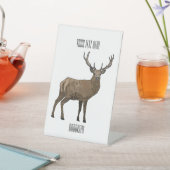 Signe De Table Illustration de dessin sur le cerf (In SItu)