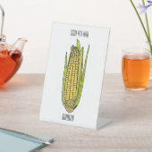 Signe De Table Illustration de dessin sur le maïs (In SItu)