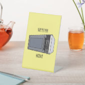 Signe De Table Illustration de dessin sur micro-ondes (In SItu)