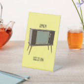 Signe De Table Illustration de dessin télévisé (In SItu)