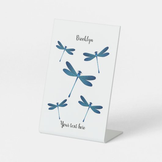 Signe De Table Illustration de dragonfly (Recto)
