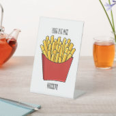 Signe De Table Illustration de frites (In SItu)