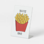 Signe De Table Illustration de frites (Recto)