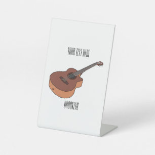 Signe De Table Illustration de guitare acoustique