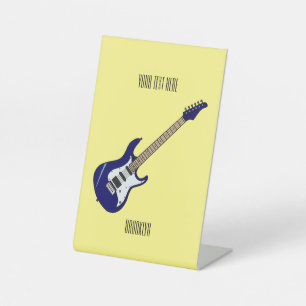 Signe De Table Illustration de guitare électrique
