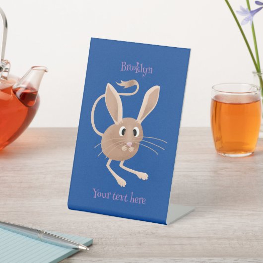 Signe De Table Illustration de jerboa aux longues oreilles (In SItu)