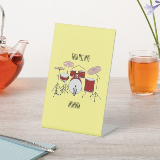 Signe De Table Illustration de kit de batterie (In SItu)