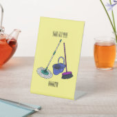 Signe De Table Illustration de la bande dessinée Broom & mop (In SItu)