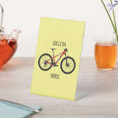 Signe De Table Illustration de la bande dessinée de vélo (In SItu)