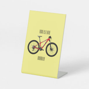 Signe De Table Illustration de la bande dessinée de vélo