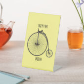 Signe De Table Illustration de la bande dessinée de vélo à grande (In SItu)