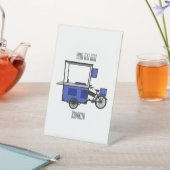 Signe De Table Illustration de la charrette alimentaire (In SItu)