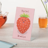 Signe De Table Illustration de la fraise Cute kawaii (In SItu)