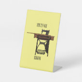 Signe De Table Illustration de la machine à coudre (Recto)