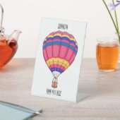 Signe De Table Illustration de la montgolfière (In SItu)