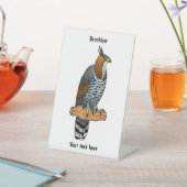 Signe De Table Illustration de l'aigle à faucon orné (In SItu)
