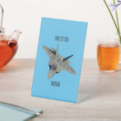 Signe De Table Illustration de l'avion de chasse (In SItu)
