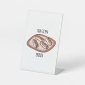 Signe De Table Illustration de l'éclair de chocolat (Recto)