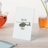 Signe De Table Illustration de l'hélicoptère de l'armée (In SItu)