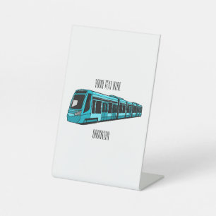 Signe De Table Illustration de locomotive électrique
