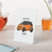 Signe De Table Illustration de micro-voiture (In SItu)