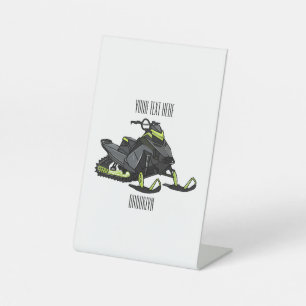 Signe De Table Illustration de motoneige