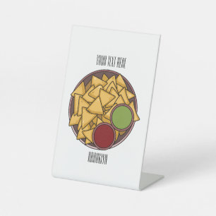 Signe De Table Illustration de Nachos