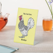 Signe De Table Illustration de poulet Sebright (In SItu)