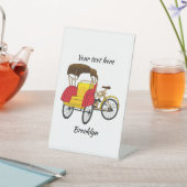 Signe De Table Illustration de pousse-pousse pédicab (In SItu)