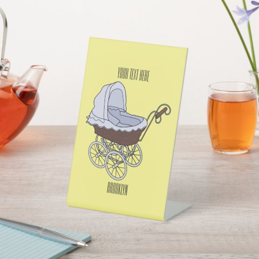 Signe De Table Illustration de poussette (In SItu)