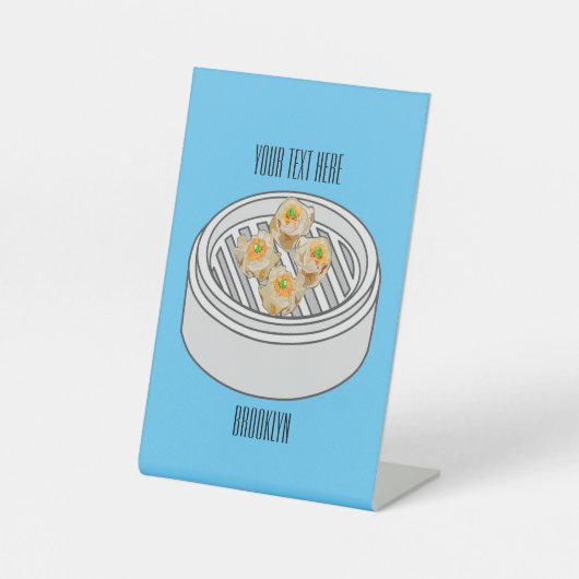 Signe De Table Illustration de Shumai dim sum (Recto)