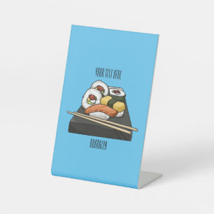 Signe De Table Illustration de sushi
