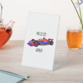 Signe De Table Illustration de voiture de course professionnelle (In SItu)