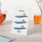 Signe De Table Illustration de yacht (In SItu)