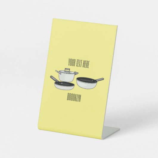 Signe De Table Illustration des jeux de cuisine (Recto)