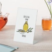 Signe De Table Illustration d'huile d'olive (In SItu)