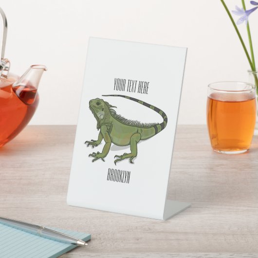 Signe De Table Illustration d'Iguana (In SItu)