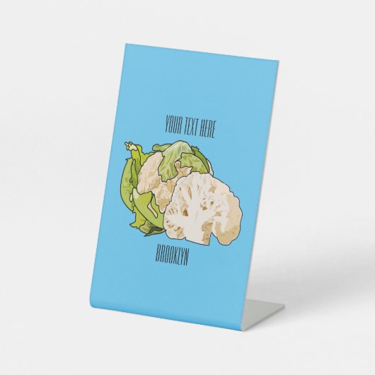 Signe De Table Illustration du chou-fleur (Recto)