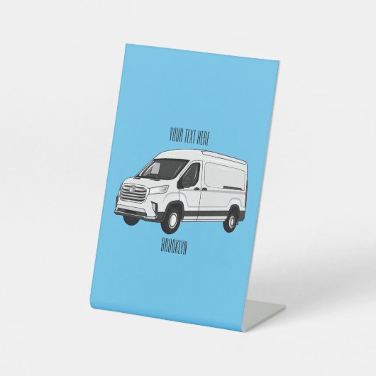 Signe De Table Illustration du fourgon de livraison (Recto)