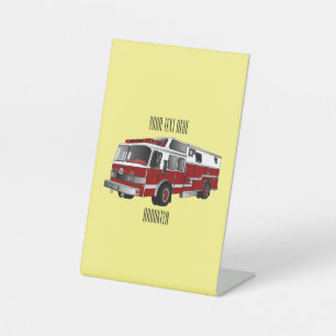 Signe De Table Illustration du moteur à incendie
